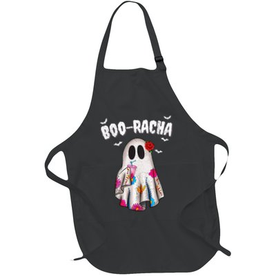 Booracha Funny Halloween Ghost Boo Jee Ghost For Halloween Full-Length Apron With Pockets