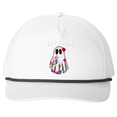 Booracha Funny Halloween Ghost Boo Jee Ghost For Halloween Snapback Five-Panel Rope Hat