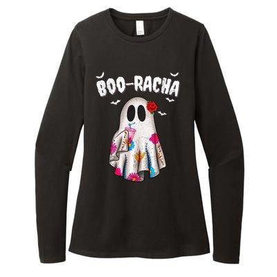 Booracha Funny Halloween Ghost Boo Jee Ghost For Halloween Womens CVC Long Sleeve Shirt