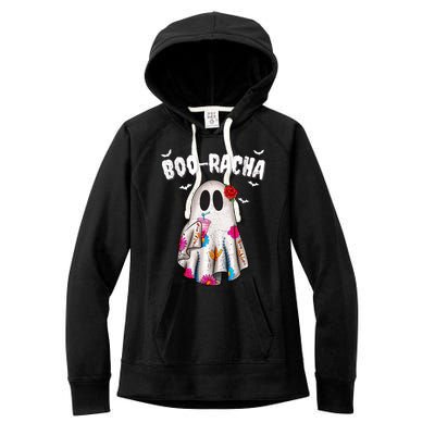 Booracha Funny Halloween Ghost Boo Jee Ghost For Halloween Women's Fleece Hoodie