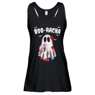 Booracha Funny Halloween Ghost Boo Jee Ghost For Halloween Ladies Essential Flowy Tank