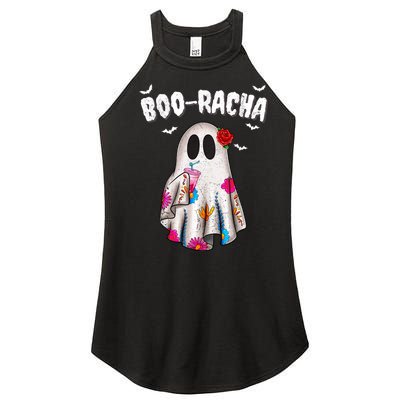 Booracha Funny Halloween Ghost Boo Jee Ghost For Halloween Women's Perfect Tri Rocker Tank