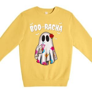 Booracha Funny Halloween Ghost Boo Jee Ghost For Halloween Premium Crewneck Sweatshirt