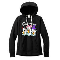 Boorachas Funny Halloween Ghost Drinking Margarita Boo Racha Women's Fleece Hoodie