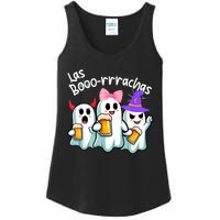 Boorachas Funny Halloween Ghost Drinking Margarita Boo Racha Ladies Essential Tank