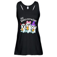 Boorachas Funny Halloween Ghost Drinking Margarita Boo Racha Ladies Essential Flowy Tank