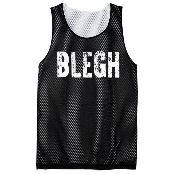 BLEGH Funny Heavy Metal Metalcore Rock Music Singer Vocalist Mesh Reversible Basketball Jersey Tank