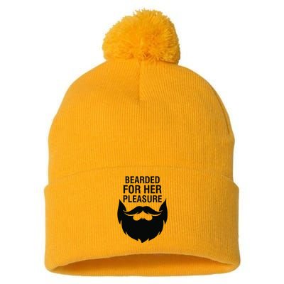 Bearded For Her Pleasure Pom Pom 12in Knit Beanie