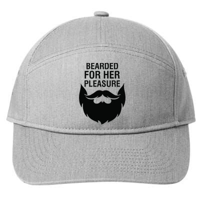 Bearded For Her Pleasure 7-Panel Snapback Hat