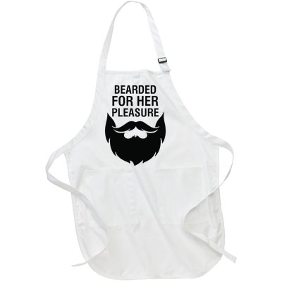 Bearded For Her Pleasure Full-Length Apron With Pockets