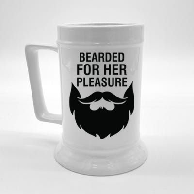 Bearded For Her Pleasure Beer Stein