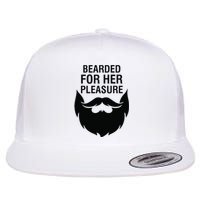 Bearded For Her Pleasure Flat Bill Trucker Hat