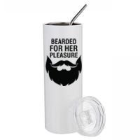 Bearded For Her Pleasure Stainless Steel Tumbler