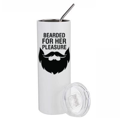 Bearded For Her Pleasure Stainless Steel Tumbler