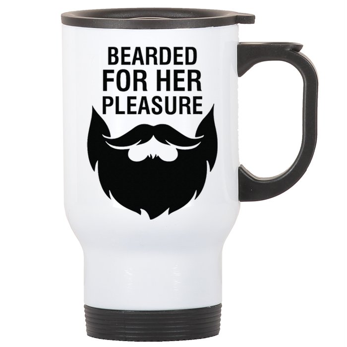 Bearded For Her Pleasure Stainless Steel Travel Mug