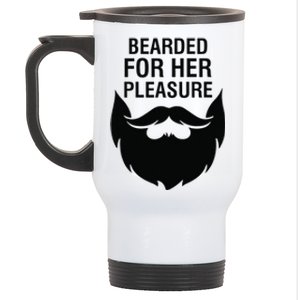 Bearded For Her Pleasure Stainless Steel Travel Mug