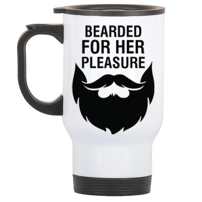 Bearded For Her Pleasure Stainless Steel Travel Mug