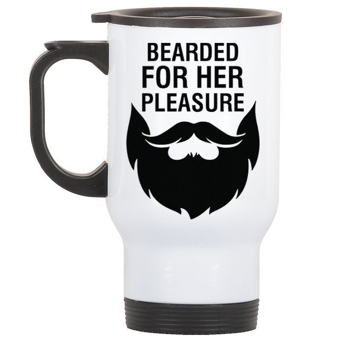 Bearded For Her Pleasure Stainless Steel Travel Mug