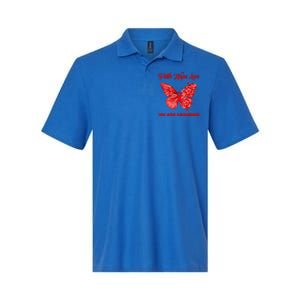 Butterfly Faith Hope Love Red Ribbon Hiv Aids Day Warrior Gift Softstyle Adult Sport Polo