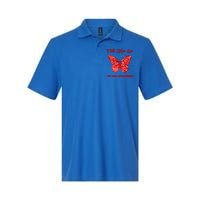 Butterfly Faith Hope Love Red Ribbon Hiv Aids Day Warrior Gift Softstyle Adult Sport Polo