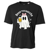 Booracha Funny Halloween Ghost Beer Design Borracha Cooling Performance Crew T-Shirt