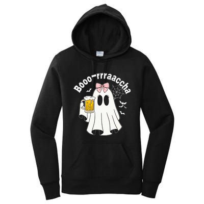 Booracha Funny Halloween Ghost Beer Design Borracha Women's Pullover Hoodie