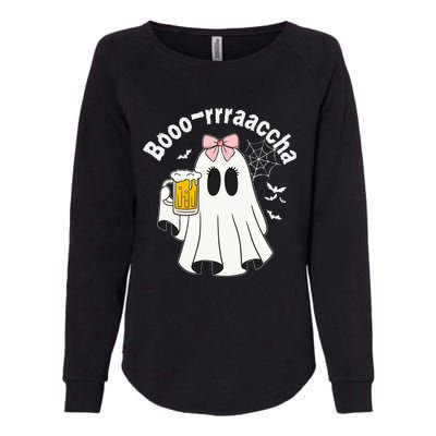 Booracha Funny Halloween Ghost Beer Design Borracha Womens California Wash Sweatshirt