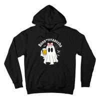 Booracha Funny Halloween Ghost Beer Design Borracha Tall Hoodie