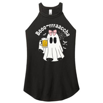 Booracha Funny Halloween Ghost Beer Design Borracha Women's Perfect Tri Rocker Tank