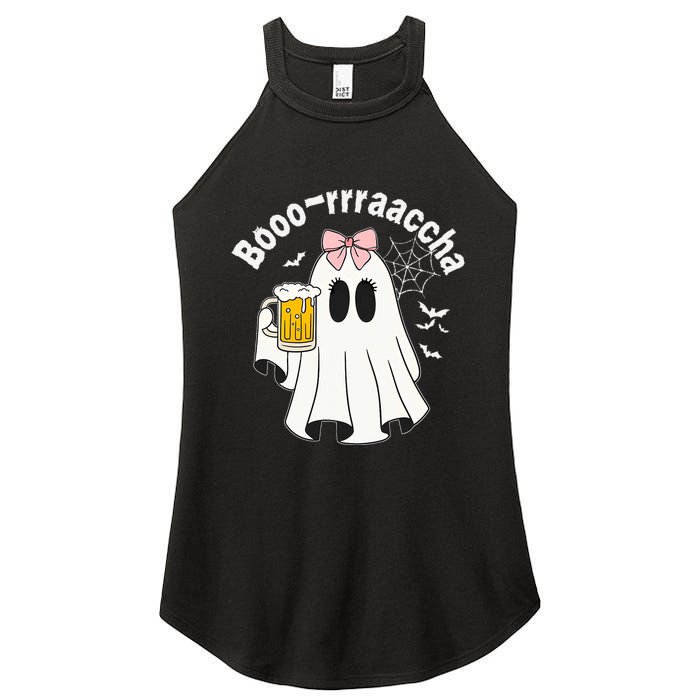 Booracha Funny Halloween Ghost Beer Design Borracha Women's Perfect Tri Rocker Tank