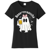 Booracha Funny Halloween Ghost Beer Design Borracha Women's T-Shirt