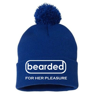 Bearded For Her Pleasure Pom Pom 12in Knit Beanie