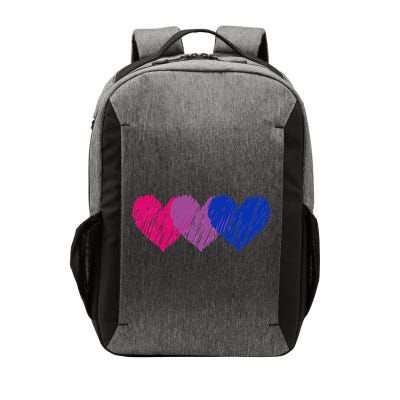 Bisexual Flag Hearts Love LGBT Bi Pride Co. Vector Backpack