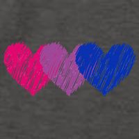 Bisexual Flag Hearts Love LGBT Bi Pride Co. Vector Backpack