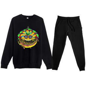 Black Fly Hippie Trout Retro 60s Fly Fishing Tenkara Peace Premium Crewneck Sweatsuit Set