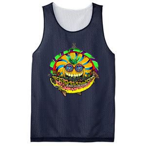 Black Fly Hippie Trout Retro 60s Fly Fishing Tenkara Peace Mesh Reversible Basketball Jersey Tank