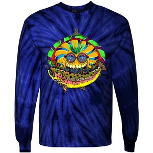 Black Fly Hippie Trout Retro 60s Fly Fishing Tenkara Peace Tie-Dye Long Sleeve Shirt