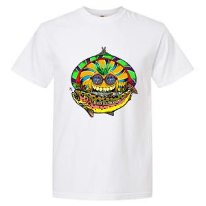 Black Fly Hippie Trout Retro 60s Fly Fishing Tenkara Peace Garment-Dyed Heavyweight T-Shirt