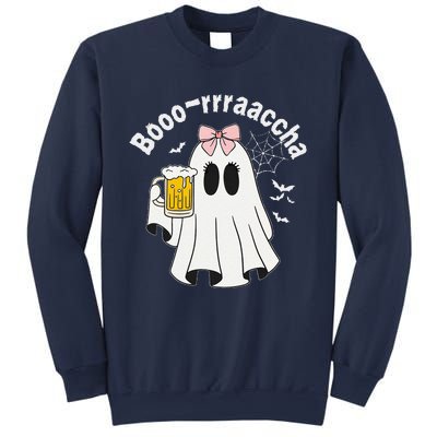 Booracha Funny Halloween Ghost Beer Design Borracha Sweatshirt