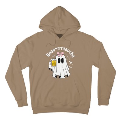 Booracha Funny Halloween Ghost Beer Design Borracha Hoodie