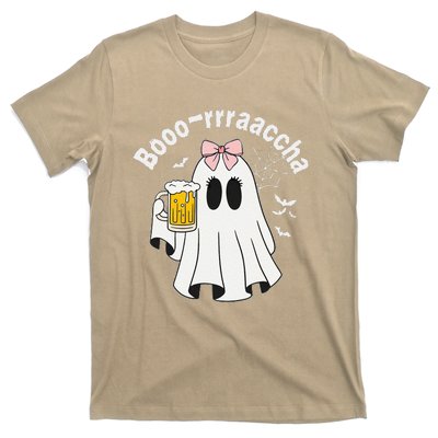 Booracha Funny Halloween Ghost Beer Design Borracha T-Shirt