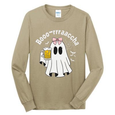 Booracha Funny Halloween Ghost Beer Design Borracha Tall Long Sleeve T-Shirt