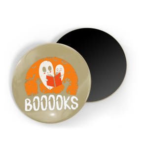 Boooks Funny Halloween Ghost Bookworm Spooky Season Reading Magnet