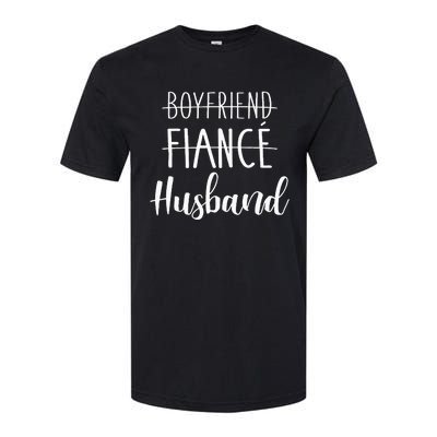 Boyfriend Fiancé Husband For Wedding And Honeymoon Softstyle® CVC T-Shirt