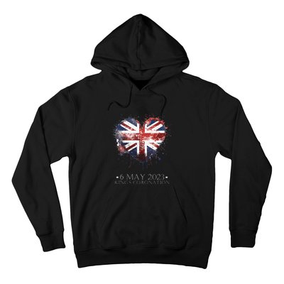 british flag heart King's Coronation Union Jack Charles Hoodie