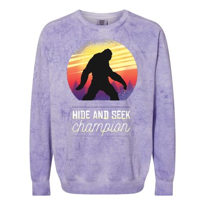 Big Foot Hide And Seek Champion Colorblast Crewneck Sweatshirt