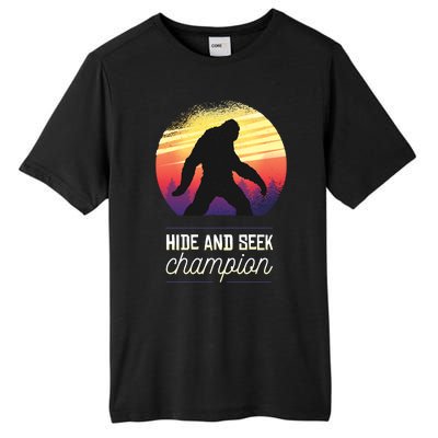 Big Foot Hide And Seek Champion Tall Fusion ChromaSoft Performance T-Shirt