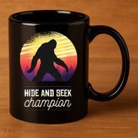 Big Foot Hide And Seek Champion 11oz C Handle Ceramic Mug