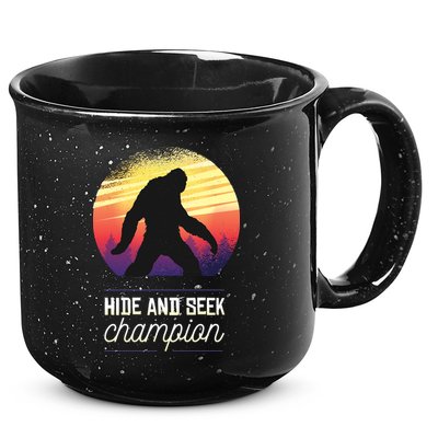 Big Foot Hide And Seek Champion 15oz Campfire Ceramic Mug