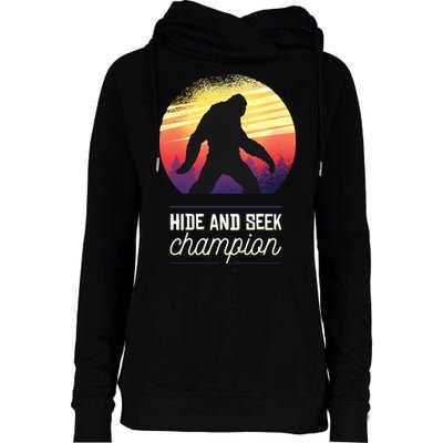 Big Foot Hide And Seek Champion Womens Funnel Neck Pullover Hood